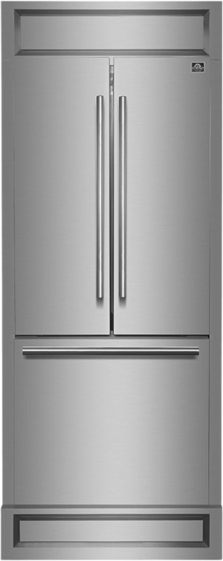 FORNO® 35" 17.48 Cu. Ft. Stainless Steel Built-In French Door Refrigerator