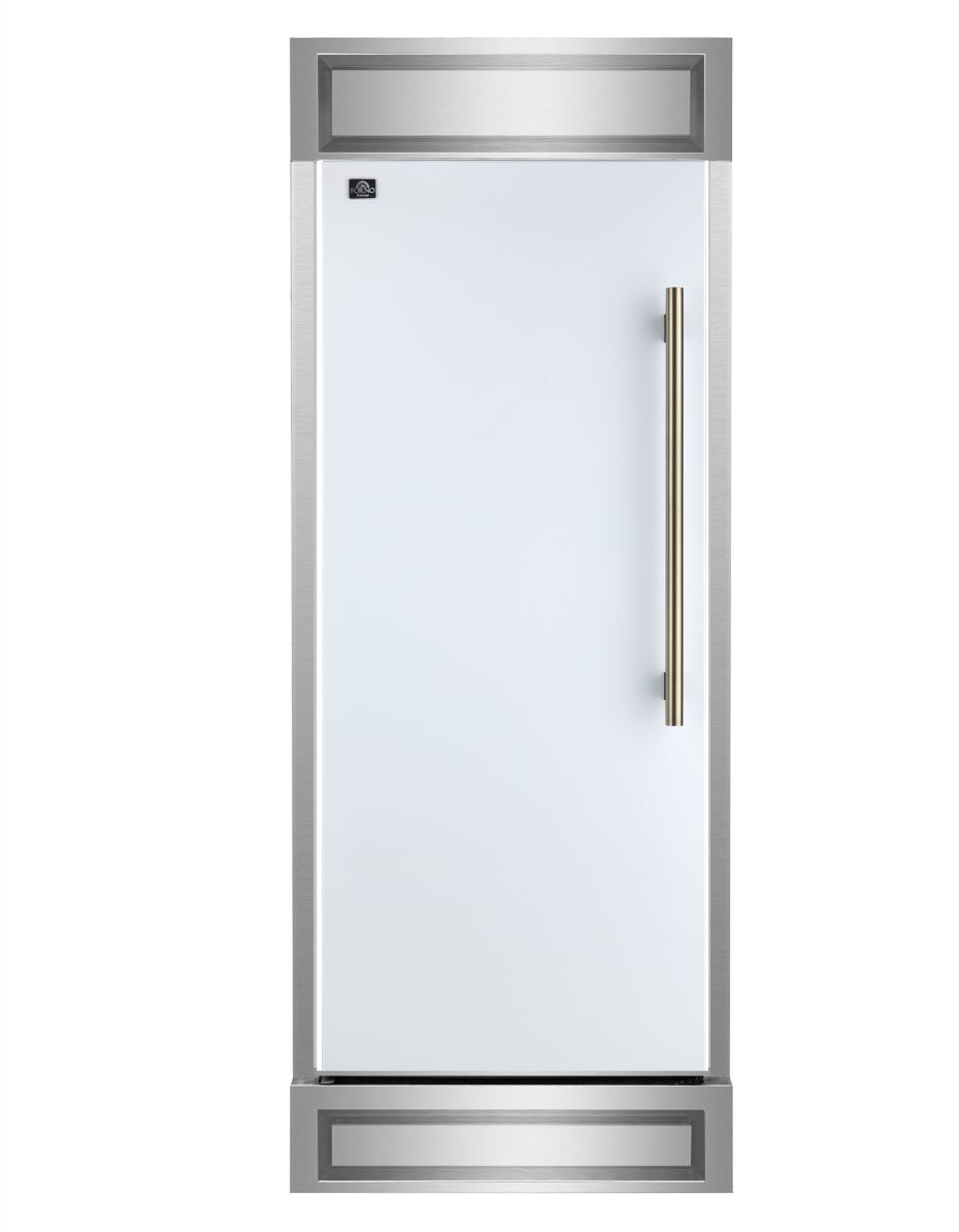 FORNO® Maderno Series Espresso 28" 13.6 Cu. Ft. White Built-In Column Refrigerator