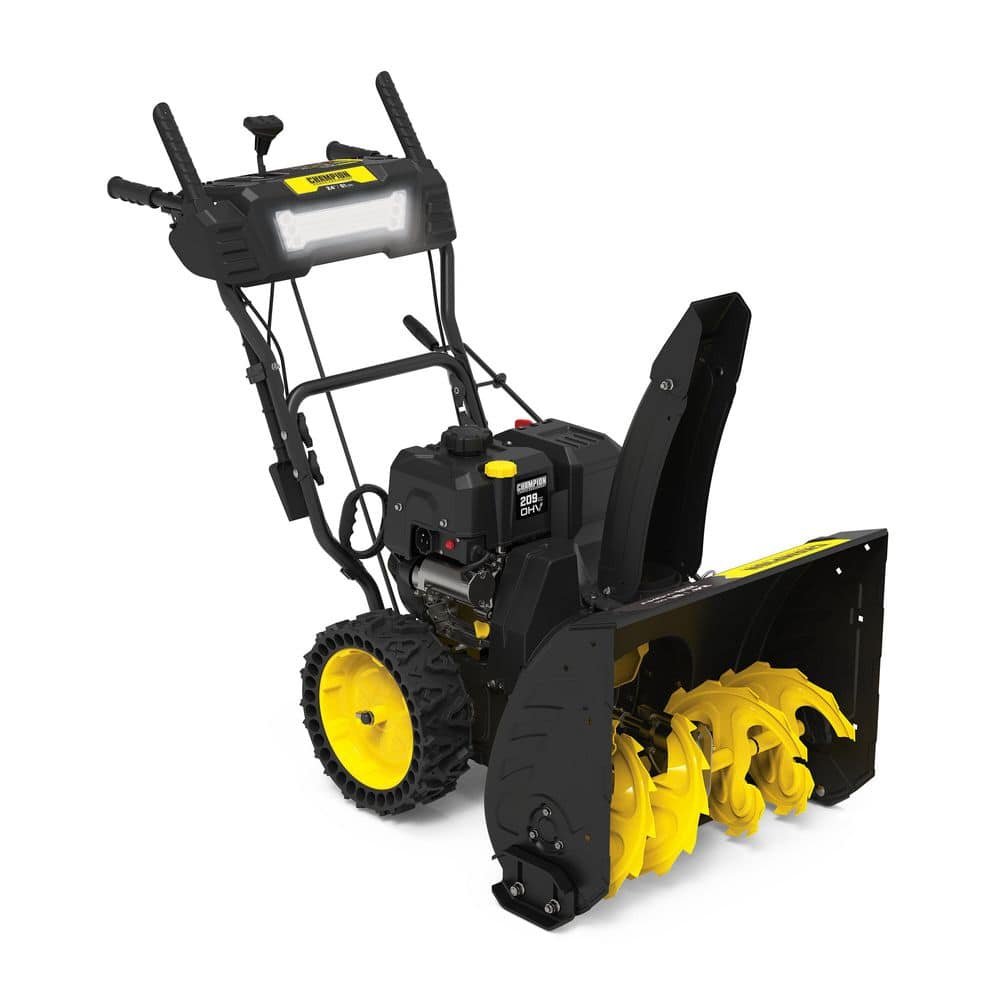 Champion Power Equipment 24 in. 209cc Electric Start 2-Stage Self-Propelled Gas Snow Blower with EZ Turn, LED Headlight and Chute Control 201327
