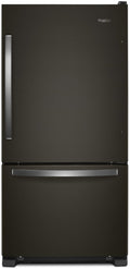 Whirlpool® 33" 22.1 Cu. Ft. Black Stainless Steel Bottom Freezer Refrigerator