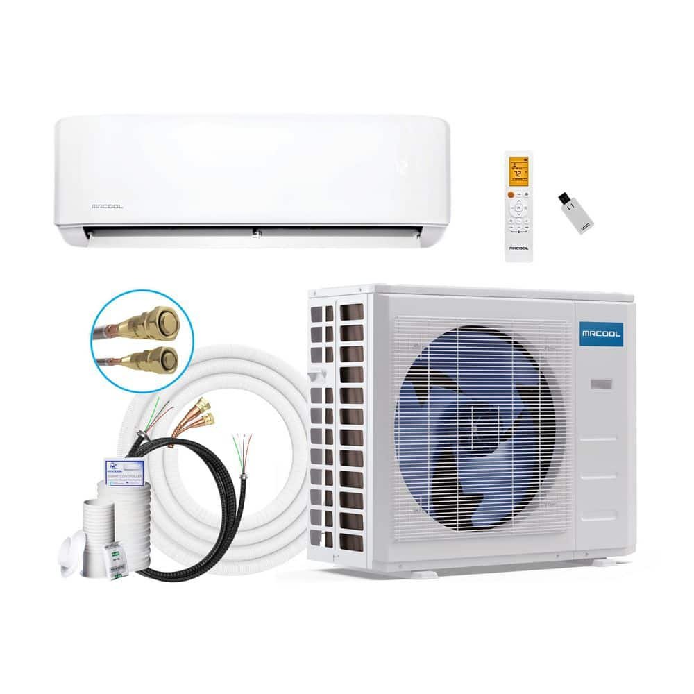 MRCOOL DIY 5th Gen 36000 BTU 18 Seer2 3-Ton Mini-Split Heat Pump Complete System-25 ft. Pre-Charged Line Set-230-Volt-R454B DIY-36-HP-WM-230D25-O-CMB