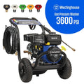 Westinghouse 3600 PSI 2.7 GPM 212cc Gas Powered Triplex Pump Cold Water Pressure Washer with 5-Quick Connect Nozzles WPX3600